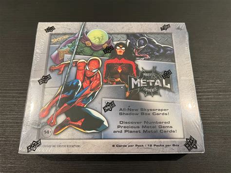 spiderman marvel metal box|skybox metal universe spider man.